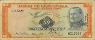 Guatemala 50 Quetzales, 1973 image