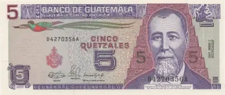Guatemala 5 Quetzales, 1992 image