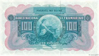 Guinea-Bissau 100 Escudos, 1964 reverse