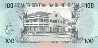 Guinea-Bissau 100 Pesos, 1990 reverse