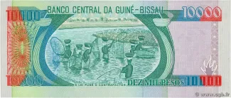 Guinea-Bissau 10.000 Pesos, 1990-1993 reverse