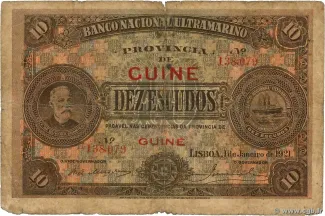 Guinea-Bissau 10 Escudos, 1921 image