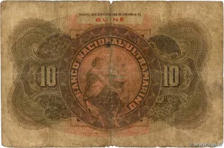 Guinea-Bissau 10 Escudos, 1921 reverse