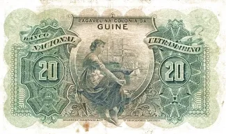Guinea-Bissau 20 Escudos, 1945-1947 reverse