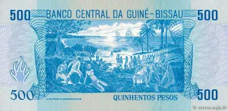 Guinea-Bissau 500 Pesos, 1990 reverse