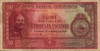 Guinea-Bissau 50 Escudos, 1947 image