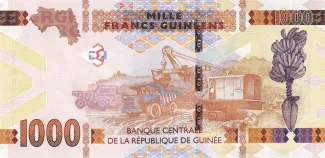 Guinea 1.000 Francs, 2015-2022 reverse