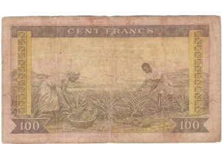 Guinea 100 Francs, 1960 reverse