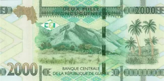 Guinea 2.000 Francs, 2018-2022 reverse
