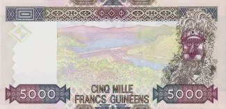 Guinea 5.000 Francs, 2006-2012 reverse