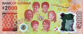 Guyana 2,000 Dollars, 2021 reverse