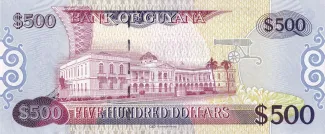 Guyana 500 Dollars, 2024 reverse
