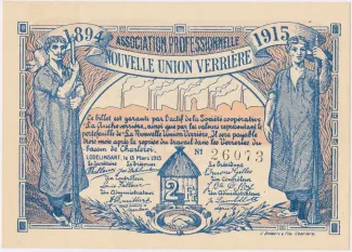 Hainaut (Lodelinsart) 2 Francs, 1915 obverse