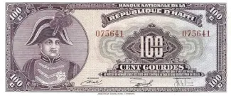 Haiti 100 Gourdes, 1973 obverse