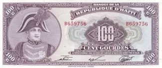 Haiti 100 Gourdes, 1980-1982 obverse
