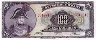 Haiti 100 Gourdes, 1980-1982 obverse