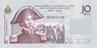 Haiti 10 Gourdes, 2004-2021 P-272 obverse