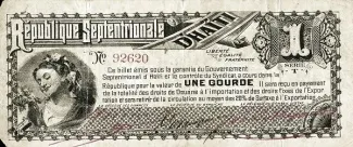 Haiti 1 Gourde, 1889 obverse