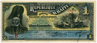 Haiti 1 Gourde, 1892 obverse