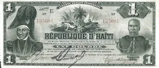 Haiti 1 Gourde, 1904 P-120 obverse