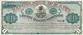 Haiti 1 Gourde, 1916 obverse