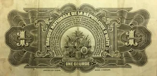 Haiti 1 Gourde, 1925-1932 reverse