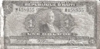 Haiti 1 Gourde, 1935-1942 obverse