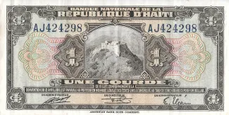 Haiti 1 Gourde, 1946-1950 obverse