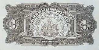 Haiti 1 Gourde, 1984-1985 reverse