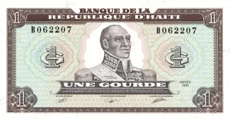 Haiti 1 Gourde, 1989 obverse