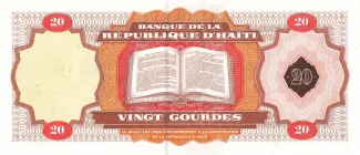 Haiti 20 Gourdes, 2001 P-271 reverse
