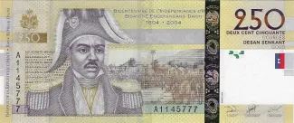 Haiti 250 Gourdes, 2004-2019 P-276 obverse
