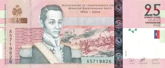 Haiti 25 Gourdes, 2004 P-273 obverse