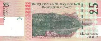 Haiti 25 Gourdes, 2004 P-273 reverse