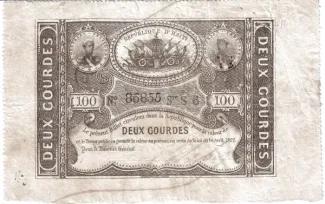 Haiti 2 Gourdes, 1859-1867 obverse