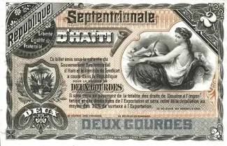 Haiti 2 Gourdes, 1888 obverse