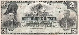 Haiti 2 Gourdes, 1904 P-121 obverse