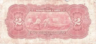 Haiti 2 Gourdes, 1914 reverse