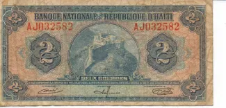 Haiti 2 Gourdes, 1964 obverse