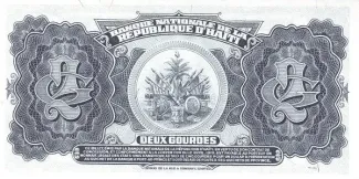 Haiti 2 Gourdes, 1967 reverse
