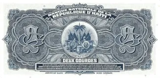 Haiti 2 Gourdes, 1973 reverse