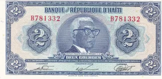 Haiti 2 Gourdes, 1980-1982 obverse
