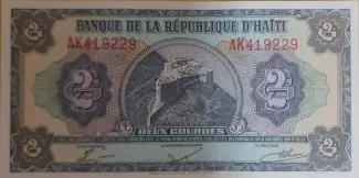Haiti 2 Gourdes, 1986 obverse