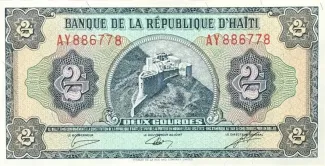 Haiti 2 Gourdes, 1986-1988 obverse