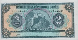 Haiti 2 Gourdes, 1990 obverse