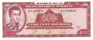 Haiti 500 Gourdes, 1993 obverse