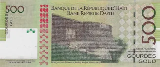 Haiti 500 Gourdes, 2004-2021 P-277 reverse