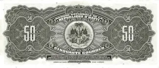 Haiti 50 Gourdes, 1973 reverse