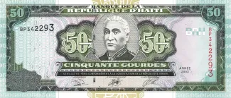 Haiti 50 Gourdes, 2000-2003 obverse