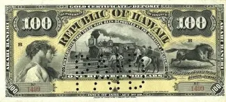 Hawaii 100 Dollars, 1895